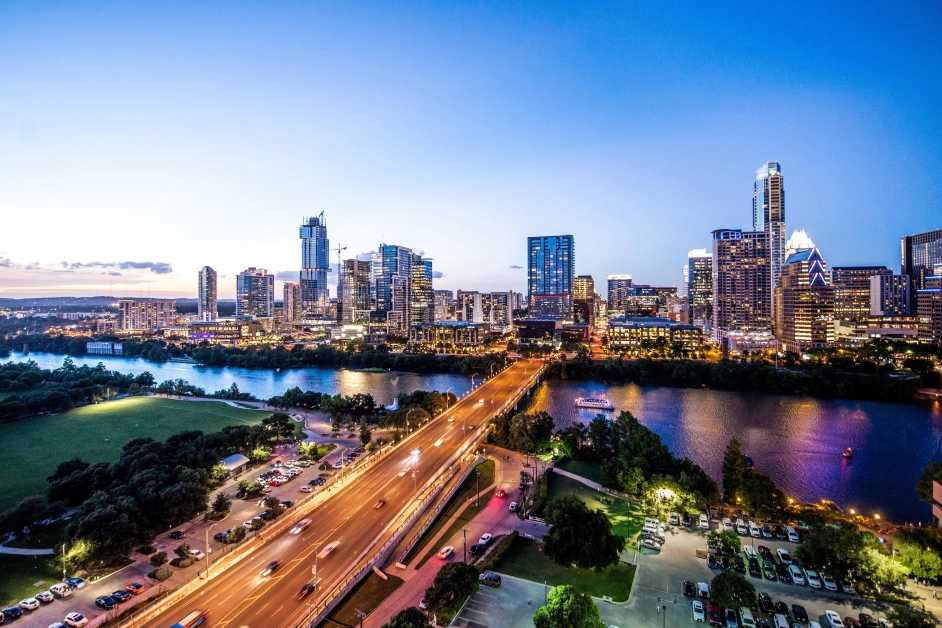 view of a big city