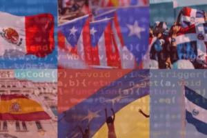 collage of different flags together