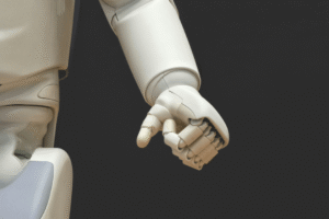 robot hand making fist